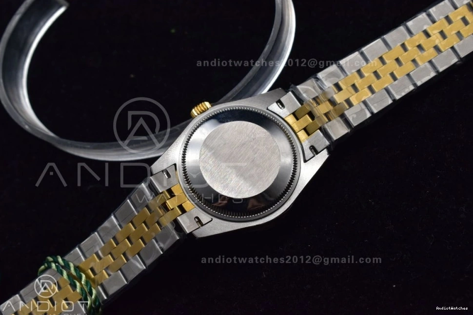 on Fluted 553 316L Comfortable WF Ladies Bracelet Markers and Syle Green DateJust Bezel 31 Steel 278289 Dial President 0512